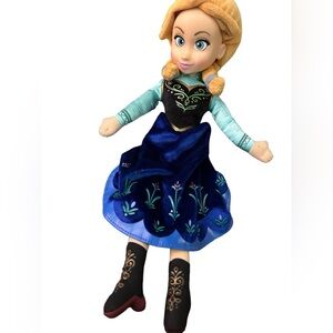 Disney Frozen Princess Anna Plush Doll Vinyl Head Soft Stuffed Movie Toy